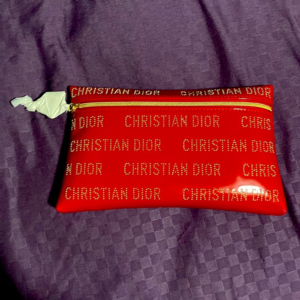 Dior makeup bag